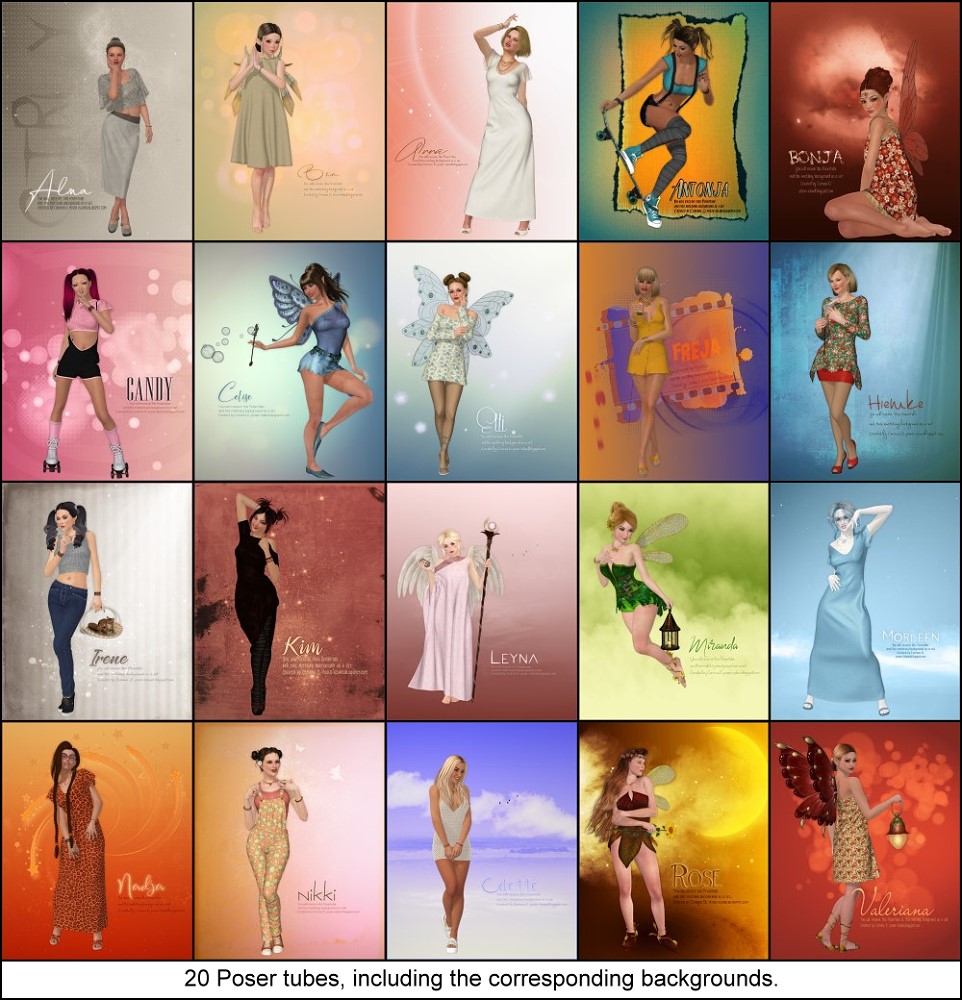 (image for) Poser-Tube Set-A